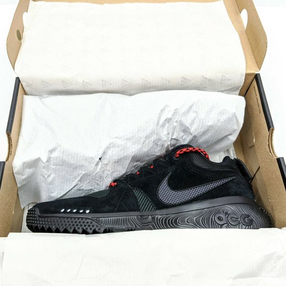 Nike ACG Dog Mountain Men's Black Red Hiking - Picture 10 of 12